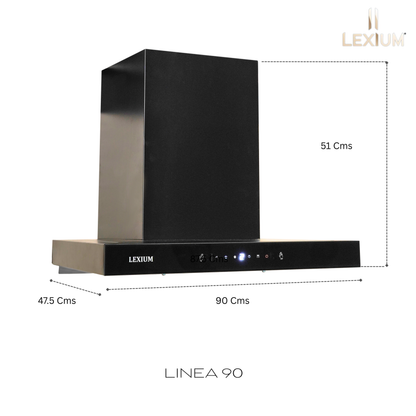 Lexium Linea Range Hood 60/75/90 Auto Clean Chimney