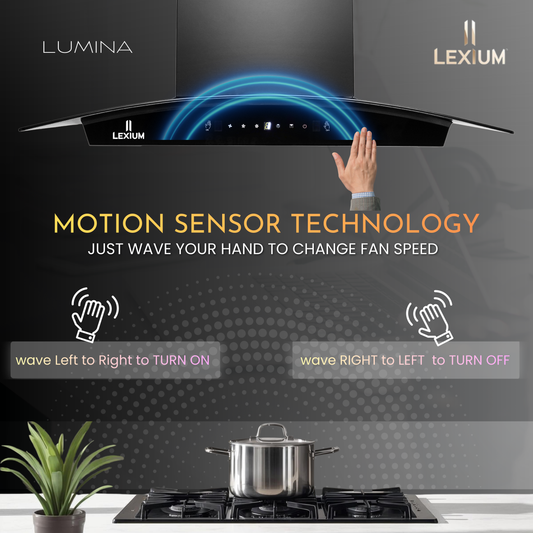 Lexium Lumina Range Hood 75cm Auto Clean Chimney