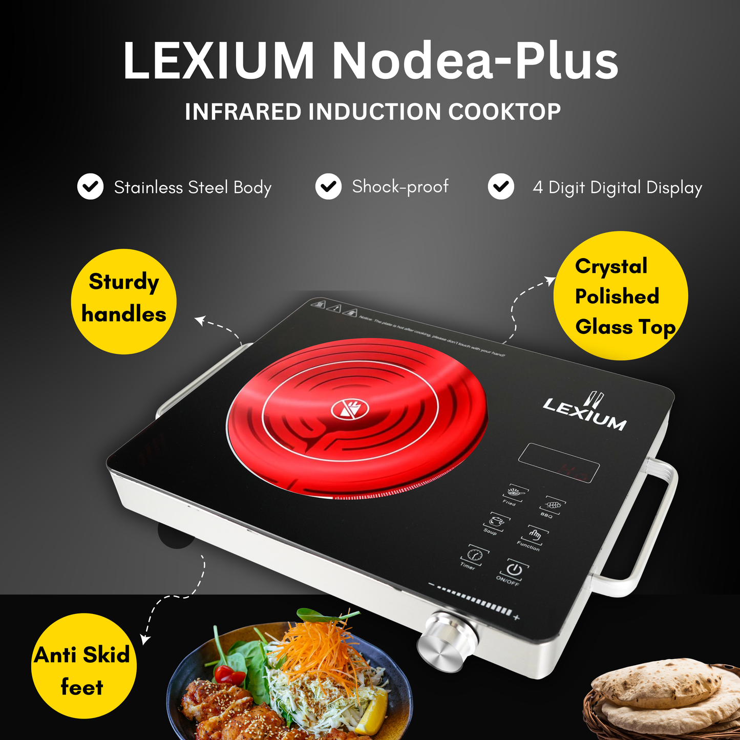 Lexium Nodea Plus 2200 W Infrared Cooktop