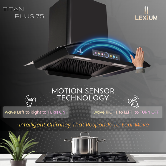 Lexium Titan Plus Range Hood 60/75/90 Auto Clean Chimney