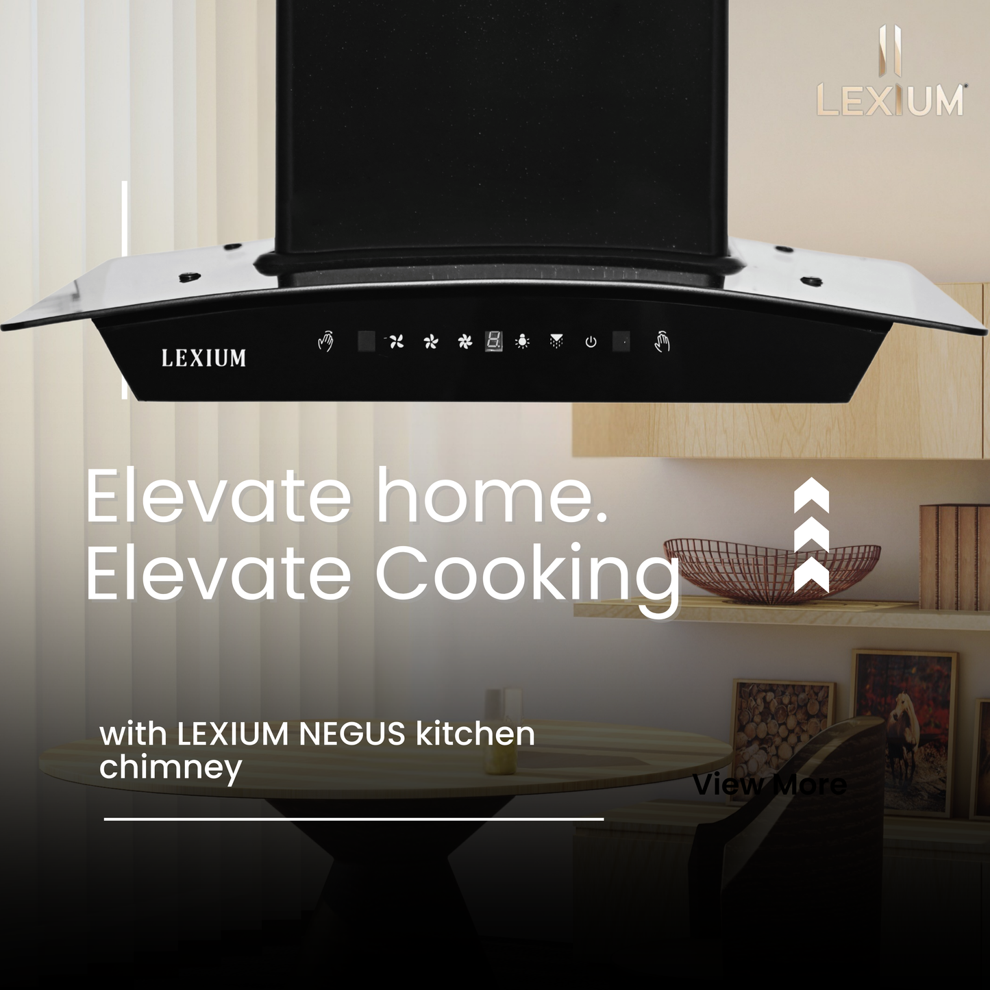Lexium N Range Hood 60/75/90 Auto Clean Chimney
