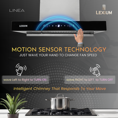 Lexium Linea Range Hood 60/75/90 Auto Clean Chimney