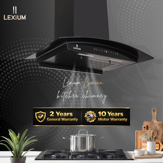 Lexium Lumina Range Hood 75cm Auto Clean Chimney