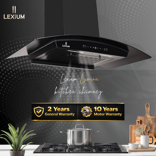 Lexium Lumina Range Hood 90cm Auto Clean Chimney