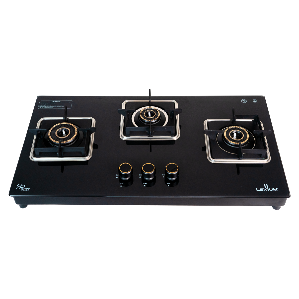 Lexium Futura 3B AI Hob with Brass Burners & Built-In Flame Guard