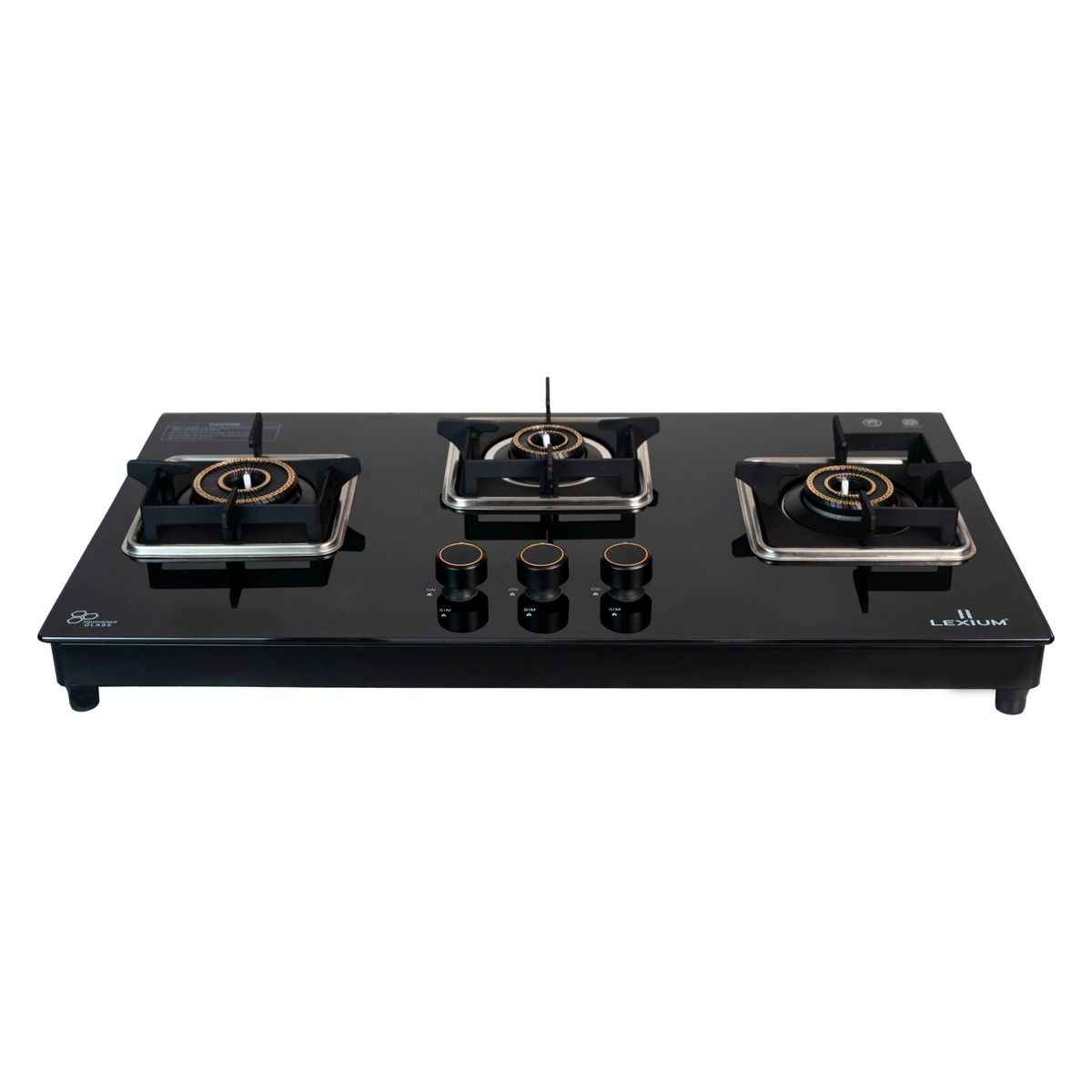 Lexium Futura 3B AI Hob with Brass Burners & Built-In Flame Guard