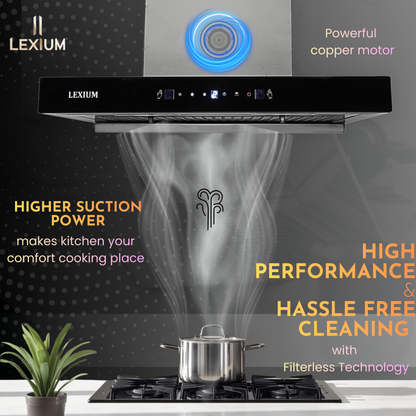 Lexium Linea Range Hood 60/75/90 Auto Clean Chimney
