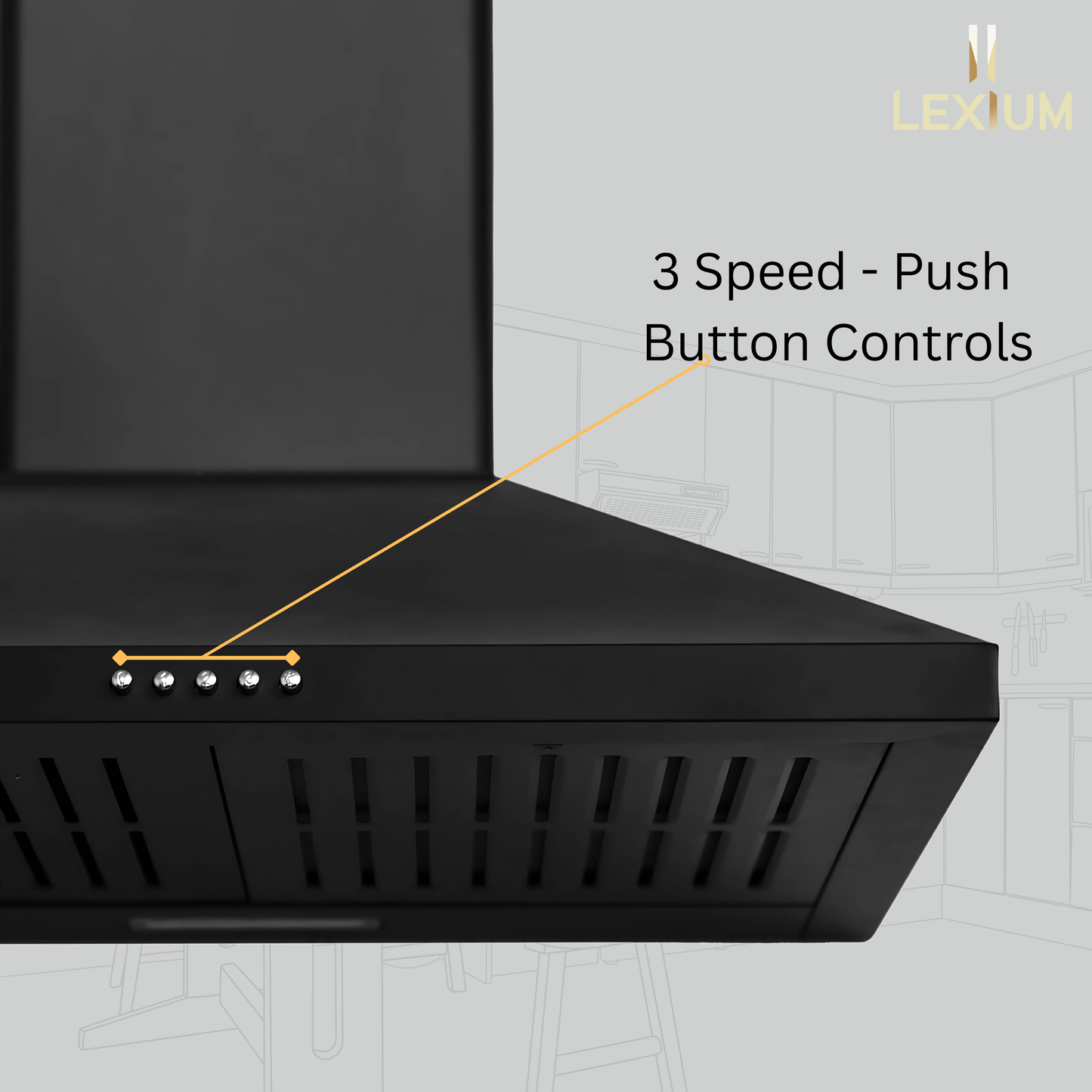 Lexium Marvel Range Hood 60 cm Chimney