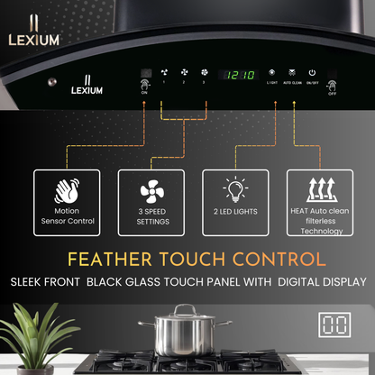 Lexium Titan Range Hood 60/75/90 Auto Clean Chimney