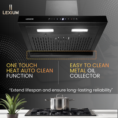 Lexium Linea Range Hood 60/75/90 Auto Clean Chimney