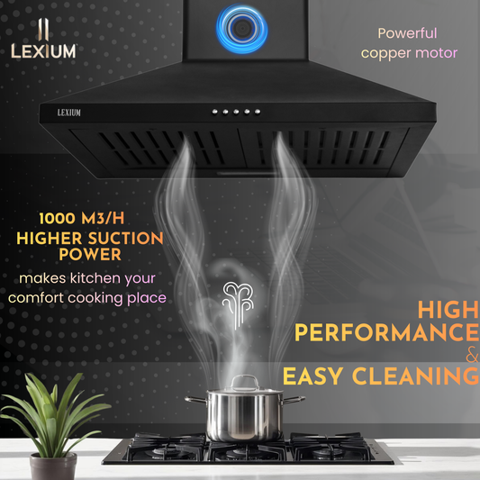Lexium Onyx Range Hood 60 cm Chimney