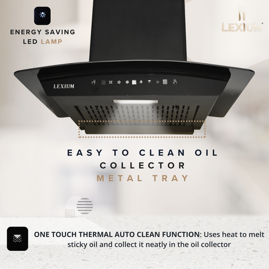 Lexium Negus Range Hood 60/75/90 Auto Clean Chimney