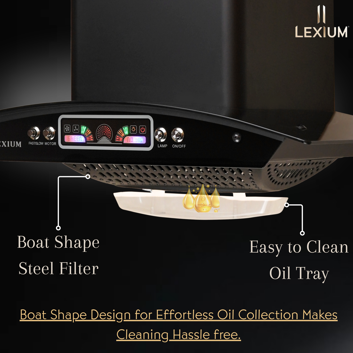 Lexium Prism Range Hood 60 Chimney