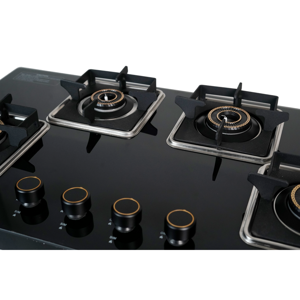 Lexium Futura 4B AI Hob with Brass Burners & Built-In Flame Guard