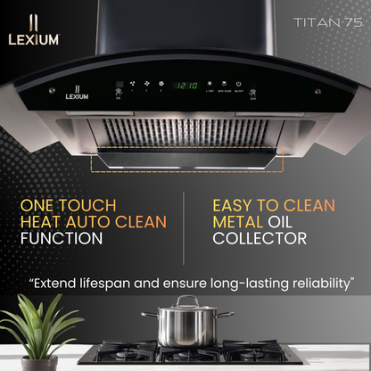 Lexium Titan Range Hood 60/75/90 Auto Clean Chimney