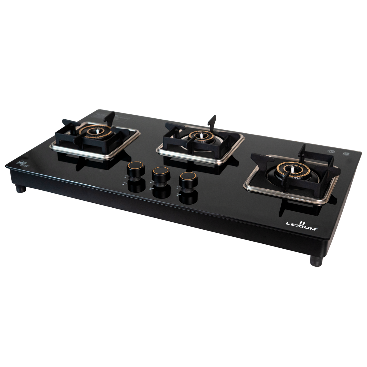 Lexium Futura 3B AI Hob with Brass Burners & Built-In Flame Guard