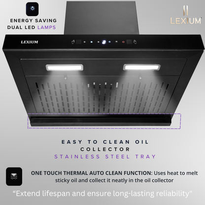 Lexium Orion Range Hood 60/75/90 Auto Clean Chimney