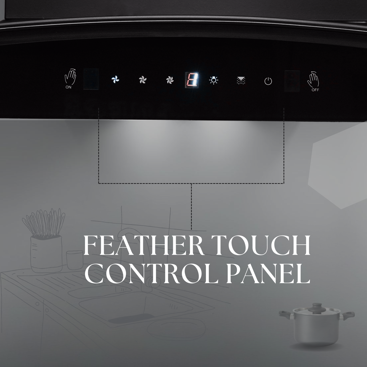 Lexium S Range Hood 60/75/90 Auto Clean Chimney