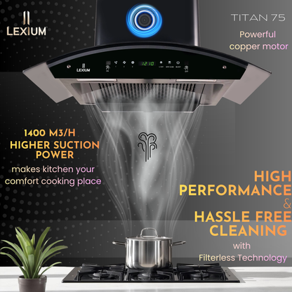 Lexium Titan Range Hood 60/75/90 Auto Clean Chimney
