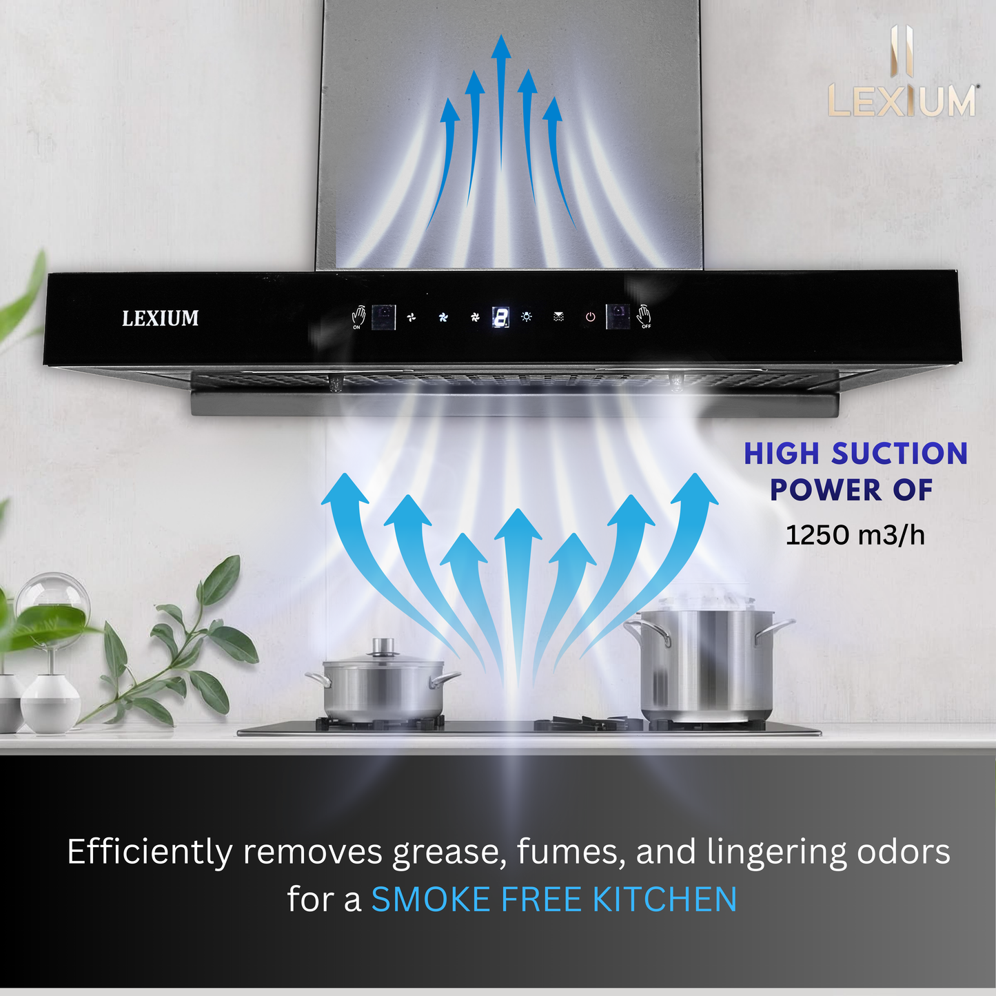 Lexium Orion Range Hood 60/75/90 Auto Clean Chimney