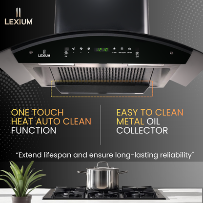 Lexium Titan Range Hood 75cm Auto Clean Chimney