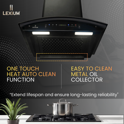 Lexium Titan Range Hood 60cm Auto Clean Chimney