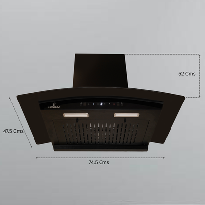 Lexium S Range Hood 60/75/90 Auto Clean Chimney