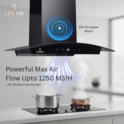 Lexium S Range Hood 60/75/90 Auto Clean Chimney