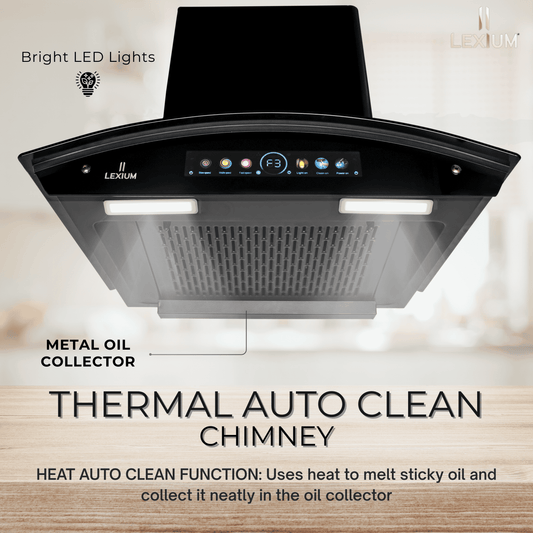 Lexium U Plus Range Hood 60/75/90 Auto Clean Chimney
