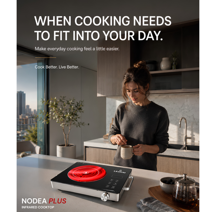 Lexium Nodea Plus 2200 W Infrared Cooktop with Grill Rack